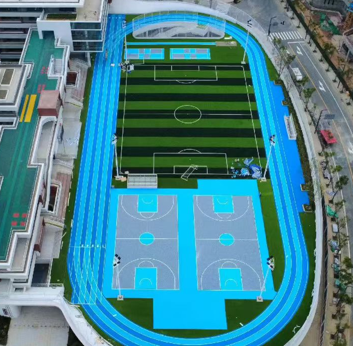 齐齐哈尔市透气型塑胶跑道足球场人造草坪 - 厂家